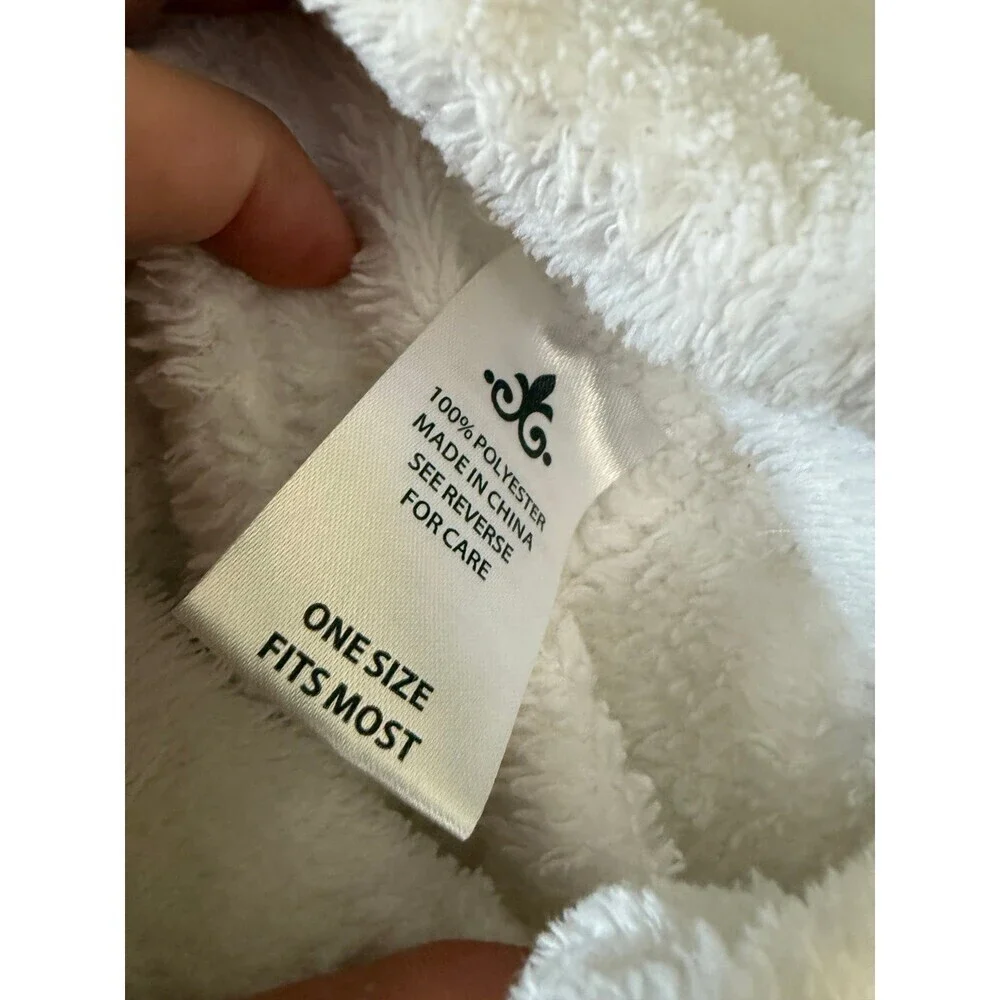 One size fits most white towel skirt